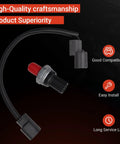 Knock Sensor Harness Kit 30531-P8F-A00 Easy Plug and Play Replacement for Honda Odyssey 1999 to 2010, Acura MDX TL RL CL, Accord 2003 to 2008, and Saturn Vue 2004 to 2008 black wiring harness with connectors