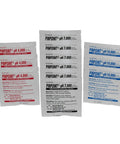 High-Precision pH Calibration Fluids Kit, 12-Piece Set With Buffers 4.000, 7.000, and 10.000, Ready to Use, packets displayed