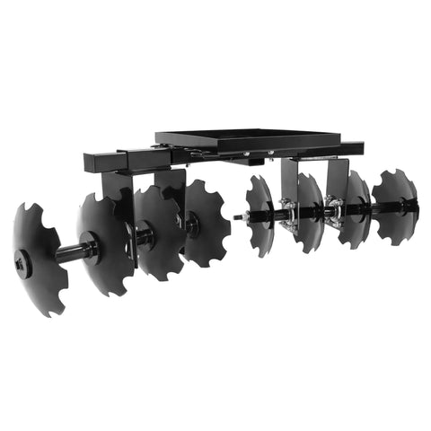 54 Inch Universal Disc Plow For ATV UTV Harrow Garden Tractor Attachment With 2 Inch Receiver Powder Coated Steel Built Tough