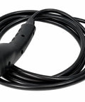Heavy Duty Golf Cart Charger Cord Assembly Channels Solid One Six Amps Through Ten Feet Of Black Wall Plug Wiring Made For Forty Eight Volt EV with straight plug design.