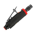 Heavy Duty One Quarter Inch Air Angle Die Grinder Killer Pneumatic Rotary Polisher With Dial In Speed Control, top view showing speed control dial.