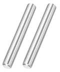 Beefy Heavy Duty Stainless Steel Fully Threaded Rods M16 X 1.5 Pitch 100 Mm Four Inch Right Hand Fine Thread Studs 2 Pack visible