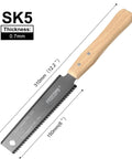 6 Inch Pull Saw For Woodworking With Double Edge Blade 17 11 TPI, Japanese Flush Cut, wooden handle, SK5 steel thickness 0.7mm