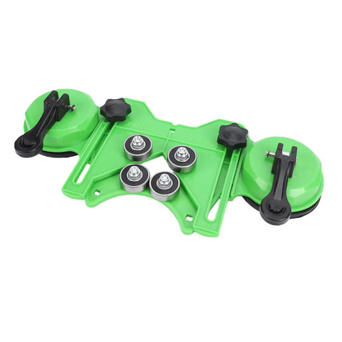 Professional Tile Hole Saw Kit With Dual Suction Cup Guide Jig And Sixteen Dry Wet Drill Bits From 6 To 50 Mm For Ceramic Tile Glass Granite Marble Drilling Like A Boss green dual suction guide jig with 4 drill bits