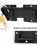 Big Time Security Seven Point Six Inch Aluminum Flip Latch Lock For Exterior Gate And Door With Heavy Duty Alloy Build for secure locking.