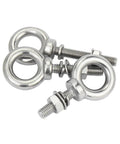 Heavy Duty Eye Bolts Kit For Outdoor Use, Weatherproof And Rust Resistant Hardware Set With High Load Bearing Capacity, Perfect For Ropes, Chains, Lifts, And Tethers In Rain, Sun, And Damp Conditions, M10 stainless steel eye bolts