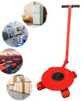 Heavy Duty Universal Machine Mover Dolly With 360 Degree Swivel Wheels And Sturdy Handle for moving large items in factories.