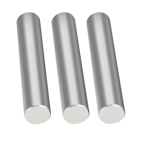 Three Piece Magnesium Fire Starter Rod Set With 99 Percent Purity, 3.5 Inch Long And 0.63 Inch Diameter, displayed in a row