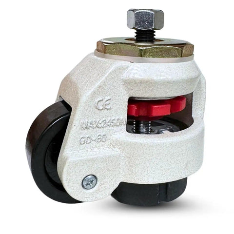60F Retractable Plate Casters With 2 Inch Wheels 4 Pack Beefy Heavy Duty 2400 Lb Per Set Includes 12mm Threaded Stem And Nuts Leveling Hardware For Easy Repositioning Of Heavy Machinery
