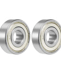 Tough As Nails Double Shielded Deep Groove Ball Bearings 15mm X 42mm X 13mm Chromium Steel Chrome Alloy. Pack of two.