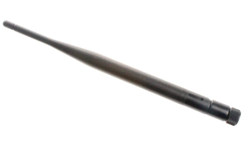 Beef Up Your Long Range Wireless With This 900 MHz 915 MHz Omnidirectional Antenna With 5 Dbi Gain And SMA Connector, shown at angle