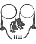HAIKS MT200 hydraulic disc brake set for mountain bikes; left-front and right-rear levers with 850mm and 1450mm hoses