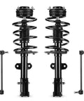 Dodge Grand Caravan Front Struts And Sway Bar Links Kit For 2008 To 2019 Not For RT Or GT Models And Not Compatible With Nivomat Rear Suspension Easy Installation Durable Front Suspension Upgrade For Smooth Ride And Tight Handling, black front pair