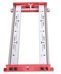 Adjustable Aluminum Router Sled Kit For Wood Slab Flattening, Universal Router Compatibility, view of guide rails and frame.