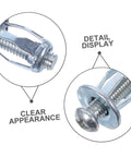 Beefy Heavy Duty Metal Expansion Bolt Kit 35 Piece Petal Nut Fasteners For Hollow Wall And Plasterboard M4 M5 M6 Secure Fastening For Home Repairs DIY Projects And Installations close-up metal petal nut expansion bolt