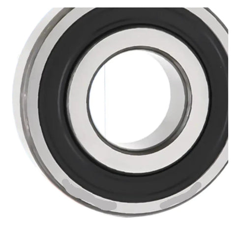 Two Pack 6204-2Z/2RS1 Deep Groove Ball Bearings 20x47x14mm Kit, black sealed steel bearing close-up