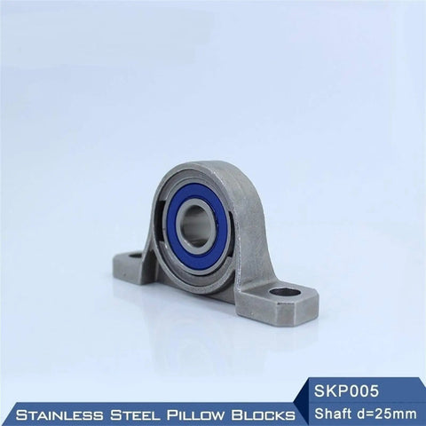 High Quality Stainless Steel Pillow Block Bearing Housing SKP005 25mm Shaft M8 Bolts with mounted bearing