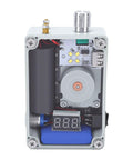 Hand Crank Generator With Adjustable Cob Led Light Portable Usb Charger For Emergency Prep internal components showcasing aluminum build and battery.