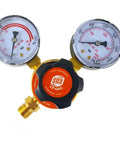 Propane Regulator For Welding Gas Gauges CGA-510 Rear Connector LDP Series with dual PSI gauges and brass fittings
