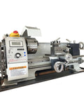 QYLTTDM 900W Mini Metal Lathe Machine, Precision Benchtop Lathe with digital control and chuck for small part machining.
