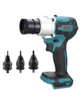 Brushless Riveting Gun Electric Rivet Nut Tool Kit With Automatic Riveter Heads M6 M8 M10 Set with three riveter heads