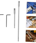 Heavy Duty Hex Shank Drill Bit Extension Set With Wrench Tools For Fast Swapping And Rock Solid Precision Drilling On Tough Metal Projects, alloy steel