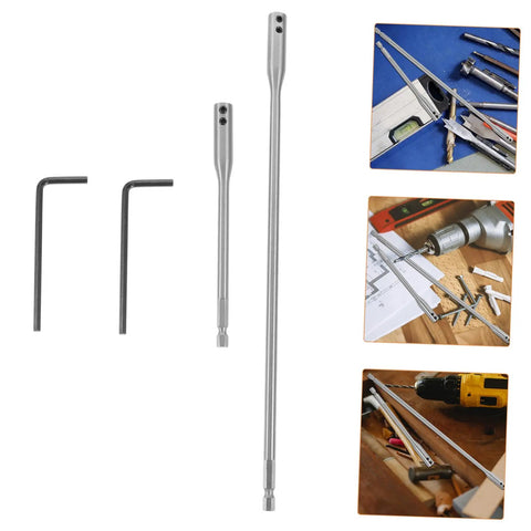 Heavy Duty Hex Shank Drill Bit Extension Set With Wrench Tools For Fast Swapping And Rock Solid Precision Drilling On Tough Metal Projects, alloy steel