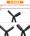 Close-up of 2 Pack Dirt Bike Triangle Stands For Rear Wheel Maintenance Stand Beefy Solid Steel Construction Fits 80cc To 500cc