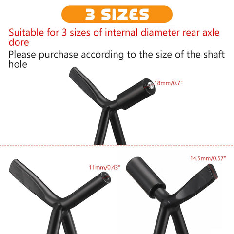 Close-up of 2 Pack Dirt Bike Triangle Stands For Rear Wheel Maintenance Stand Beefy Solid Steel Construction Fits 80cc To 500cc