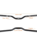 620mm Aluminum Mountain Bike Handlebar 25.4 Clamp Riser 30mm 55mm 70mm 90mm 120mm Rise Wide 620mm MTB Handlebars