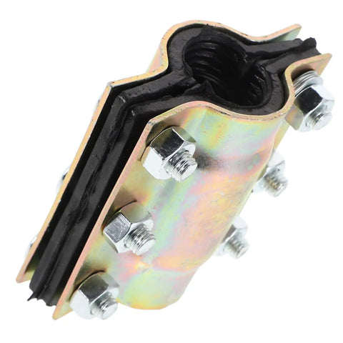 Universal Water Pipe Leak Sealing Clamp For Quick Fixes, Reusable Pipe Repair DN20x110, heavy-duty metal with bolts.