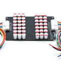 High Output 5A Active Battery Equalizer Balance Board For 10S To 14S Series Cells with wires and capacitors for voltage balancing