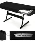 88 Keys Piano Keyboard Dust Cover Stretchy Protective Shield With Elastic Cord Locking Clasp on digital piano, bag included