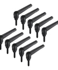 10 Pieces Adjustable Lever Handles M5 20mm Metric Male Thread Level Clamping Hand Stud Knobs Rotating Screw Handles With Locking Lever