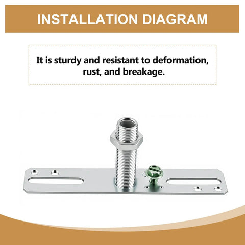 Installation diagram of 4 Inch Ceiling Light Mounting Bracket Kit Four Pack Universal Lamp Crossbar Hardware Set.