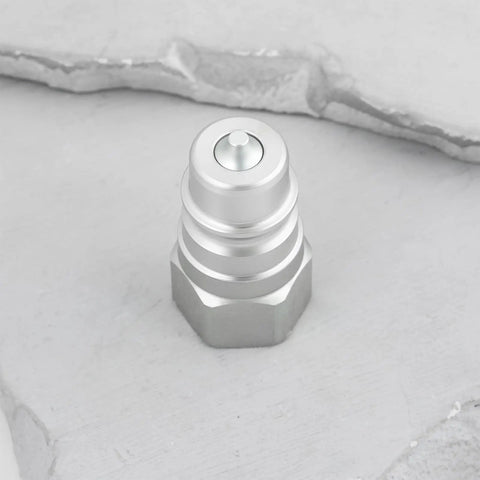 Two Pack Beefy Tractor Hydraulic Oil Quick Connectors Male Head AW32184 For John Deere 1023E 1025R 1026R 2025R 2032R 2036 Replacement Leak Free Quick Couplings, silver