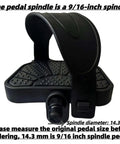 Beefed Up Anti Slip Exercise Bike Pedals With Nine Sixteenth Inch And One Half Inch Spindles Adjustable Straps Fits Peloton