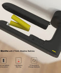 Slick Smart Door Lock With Fingerprint And NFC App Control And Bluetooth Keyless Entry battery compartment open