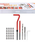 M5 Thread Repair Insert Kit 25 Pieces In Transparent Organizer Box For Common Steel And Non Ferrous Alloys Easy Install