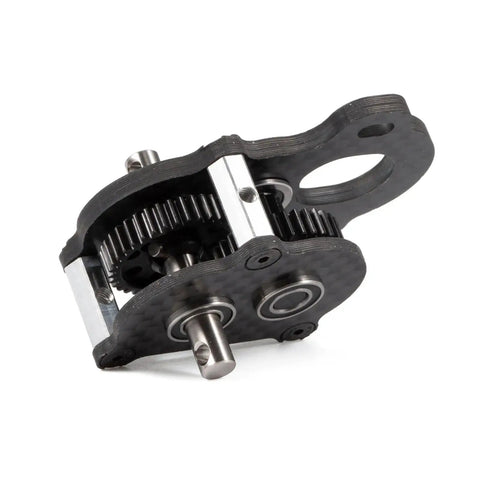 Ultra Light Portal Transmission Carbon Gearbox with Adapter Plate for 1x10 Scale Rigs LCG Chassis Titanium Output Shaft and Hardened Chromoly Gears