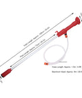 Tough As Nails Cordless Stick Water Pump, 554 GPH Portable Utility Sump With Filter, 29.5 Ft Head, shown with dimensions