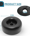 Heavy Duty 2.5 Inch Round Rubber Bumpers With Screw Kit For Trailer Ramp Doors Durable Bump Stops Product Dimensions