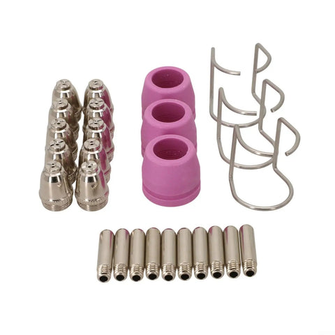 Pro Grade Plasma Cutter Consumables Kit 26 Pieces With Nozzles Electrodes Tips And Brackets For LTP5000D LTPDC2000 LTPAC2500 Models