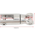 316 Stainless Steel Boat Anchor Swivel Connector showing dimensions and details for 3/8 to 1/2 inch chain, heavy duty design.