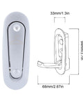 Dimensions and design of Rock Solid Heavy Duty Folding Coat Hooks Black Aluminum Wall Hangers for easy storage.