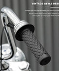 2 Pack Non Slip Motorcycle Hand Grips Rubber Handlebar Grips For 7 8 Inch Bars 21mm And 24mm Vintage Open End Thruster Grip
