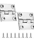 Pyntrax heavy-duty stainless steel square hinge, 2x2 in, marine-grade 316, 2-pack
