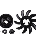 Fan and Pulley Kit for Hustler Raptor and Raptor SD Ride-On Mowers, Replaces 72134, Fits Left and Right Transmission System, Compatible