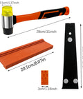 DIY Friendly Laminate Wood Floor Installation Kit With Tapping Block Pull Bar Double Sided Notches Floor Spacers Rubber Mallet