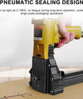 Pneumatic Handheld Carton Sealer Tool For Heavy Duty Box Packing sealing cardboard with air powered stapler, ergonomic design.